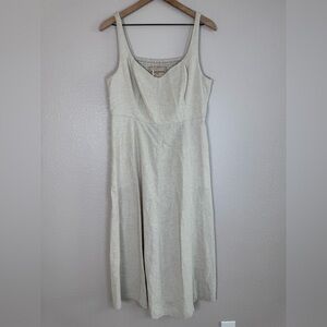 Miyake Archive Japan Issey Miyake Oat Linen Cotton Dress Large NEW $475